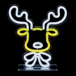 Premier Decorations Limited Neon Led Christmas Reindeer Light Sign Table Top Decoration Small Xmas Light 25Cm - thumbnail 3