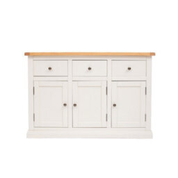 Cabinet Bits Castelli Off White 3 Drawer 3 Door Sideboard Brass Knob - thumbnail 1
