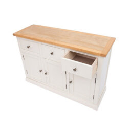 Cabinet Bits Castelli Off White 3 Drawer 3 Door Sideboard Brass Knob - thumbnail 5