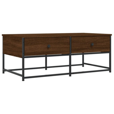 Berkfield Stylish Coffee Table Brown Oak 100X51X40 Cm Engineered Wood - image 1