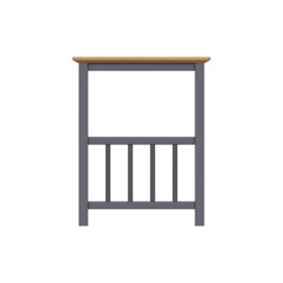 FWSTYLE Oak Magazine Rack Table Graphite Blue Ready Assembled - thumbnail 6