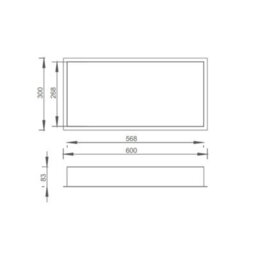 FNX Bathrooms Fnx Matt Black Solid Brass Recessed Wet Room Shower Niche Storage Shelf - 300X600mm Wall-Mounted - thumbnail 4