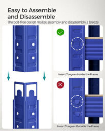 Songmics Garage Shelving, 5-Tier Storage Rack, 180 X 90 X 40 Cm Max. Load 875 Kg (175 Kg Per Tier), Shelving Unit, Adjustable Shelves, Blue - thumbnail 9