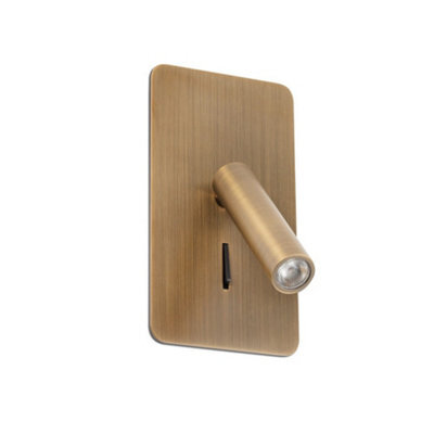 Luminosa Lighting Luminosa Suau Integrated Led Reading Light Wall Light Bronze, 3000K - image 1