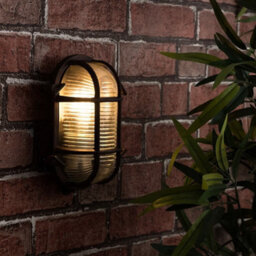 Valuelights Bow Rust Nautical Oval Bulkhead Ip64 Filament Led Outdoor Wall Light - thumbnail 1