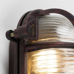 Valuelights Bow Rust Nautical Oval Bulkhead Ip64 Filament Led Outdoor Wall Light - thumbnail 2
