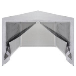 Walplus Party Tent Garden Gazebo Canopy With 4 Mesh Sidewalls 4X3 M - thumbnail 3