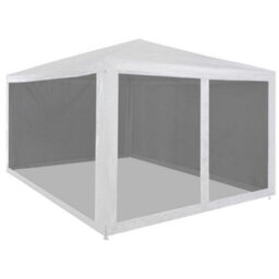 Walplus Party Tent Garden Gazebo Canopy With 4 Mesh Sidewalls 4X3 M - thumbnail 1