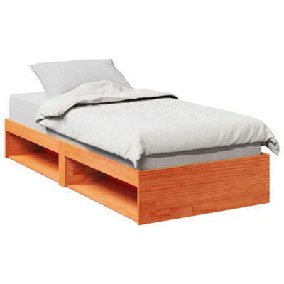 Berkfield Day Bed Without Mattress Wax Brown 75X190 Cm Solid Wood Pine - image 1