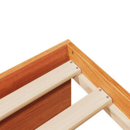 Berkfield Day Bed Without Mattress Wax Brown 75X190 Cm Solid Wood Pine - thumbnail 9