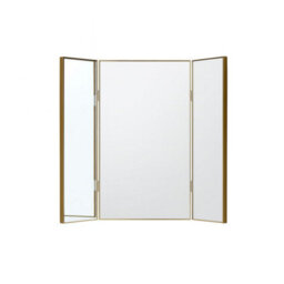 Melody Maison Large Gold Dressing Table Triple Mirror - 70Cm X 60Cm - thumbnail 8