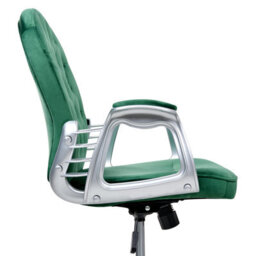Beliani Desk Chair Princess Velvet Green - thumbnail 7
