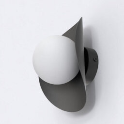 Emibig Lighting Emibig Fiero Wall Lamp 1 X G9 Black With White Shade - thumbnail 1