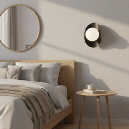 Emibig Lighting Emibig Fiero Wall Lamp 1 X G9 Black With White Shade - thumbnail 4