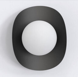 Emibig Lighting Emibig Fiero Wall Lamp 1 X G9 Black With White Shade - thumbnail 2