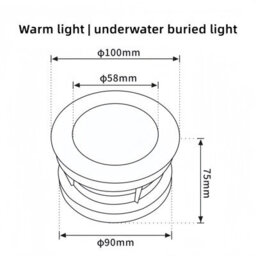 Ip68 Waterproof 3W Led In Ground Spotlight 24V Outdoor Recessed Lighting For Garden Lawn Tree And Pool Area - thumbnail 2