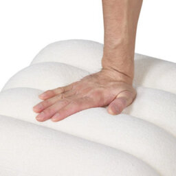 White U Shaped Footstool Ottoman Shoe Changing Seat Dressing Stool Piano Stool - thumbnail 4