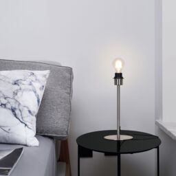 GoodHome Willet Brushed Nickel Table Lamp Base - thumbnail 6