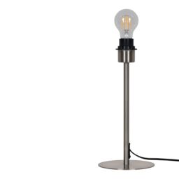 GoodHome Willet Brushed Nickel Table Lamp Base - thumbnail 3