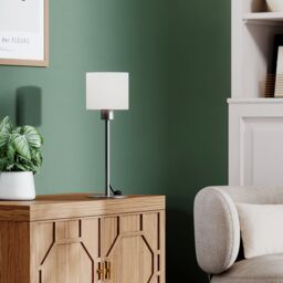 GoodHome Willet Brushed Nickel Table Lamp Base - thumbnail 8