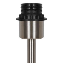 GoodHome Willet Brushed Nickel Table Lamp Base - thumbnail 4