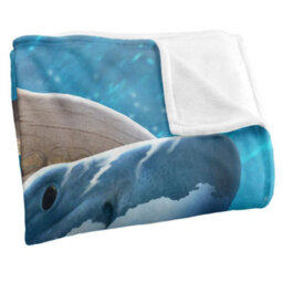 Jq Licensing Hunting Shark Supersoft Blanket Multicoloured (One Size) - thumbnail 3