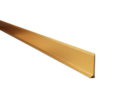 Ilcom Stainless Steel Skirting Board F60mm X 2700mm - Gold Brushed - image 1