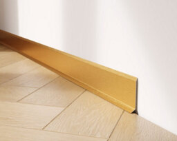 Ilcom Stainless Steel Skirting Board F60mm X 2700mm - Gold Brushed - thumbnail 2