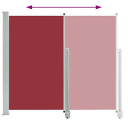 Walplus Patio Retractable Side Awning Garden Sun Shade Canopy Gazebo For Back Door, Porch, Patio 140 X 300 Cm Red - thumbnail 4
