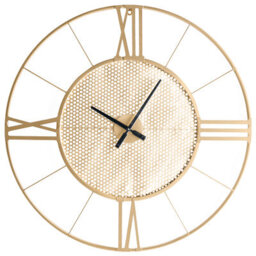 Beliani Wall Clock Blamere 80 Cm Metal Gold - thumbnail 1
