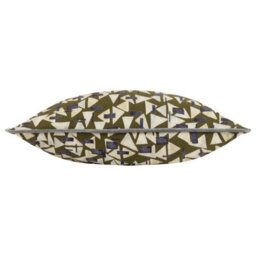 HÖEM Hoem City Geometric Piped 100% Cotton Feather Filled Cushion - thumbnail 2