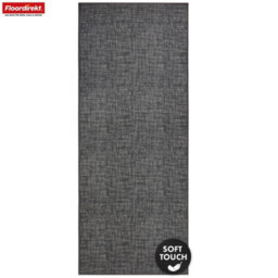 Floordirekt Tessaro Polyamide Carpet Runner Non Slip Easy Clean Hardwearing Kitchen Hallway Anthracite 80 X 100 Cm