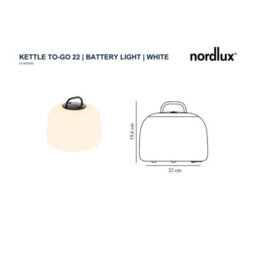 Nordlux Kettle Outdoor Plastic Portable Battery 3-Level Dimming Black,battery Led - thumbnail 3