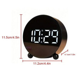 Large Digital Led Bedside Round Alarm Clock - thumbnail 2
