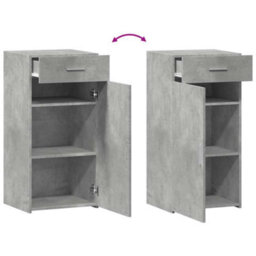 Vidaxl Sideboard Concrete Grey 45X42.5X93 Cm Engineered Wood - thumbnail 7