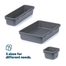 Livivo 8Pc Interlocking Drawer Organiser Grey - thumbnail 5