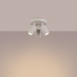 Luminosa Lighting Luminosa Karbon Minimalist Ceiling Spotlight Cluster 3 Light Beige - thumbnail 3