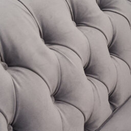 Furniture 48 Wellington Chesterfield Light Grey Velvet 2 Seater Sofa - thumbnail 5
