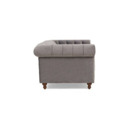 Furniture 48 Wellington Chesterfield Light Grey Velvet 2 Seater Sofa - thumbnail 3
