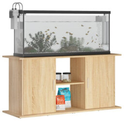 Walplus Sonoma Oak Aquarium Stand 121X41X58 Cm Engineered Wood - Fish Tank Cabinet - thumbnail 3