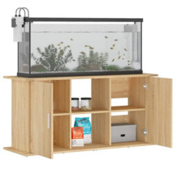 Walplus Sonoma Oak Aquarium Stand 121X41X58 Cm Engineered Wood - Fish Tank Cabinet - thumbnail 4