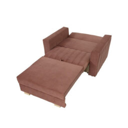 Viva Glam I Upholstered Sofa Bed For Living Room With Storage Chipboard Frame Wooden Slats 115X98X85Cm Graphite - thumbnail 4