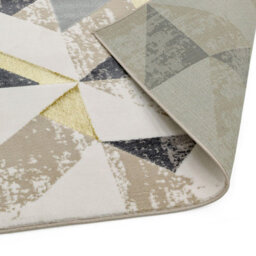 Flag Grey Geometric Modern Jute Backing Easy To Clean Rug For Living Room Bedroom And Dining Room-80Cm X 150Cm - thumbnail 3