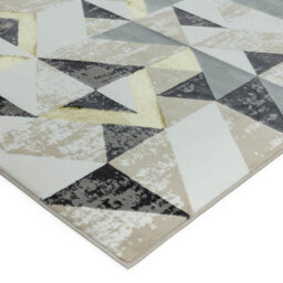 Flag Grey Geometric Modern Jute Backing Easy To Clean Rug For Living Room Bedroom And Dining Room-80Cm X 150Cm - thumbnail 4