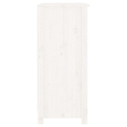 Berkfield Rustic Sideboard White 70X35X80 Cm Solid Wood Pine - thumbnail 7