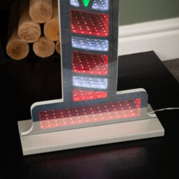 Samuel Alexander 90Cm Light Up Santa Stop Here Sign Christmas Infinity Decoration With Leds - thumbnail 9