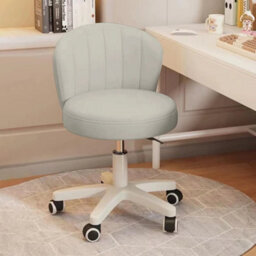 Modern Armless Swivel Chair With Wheels Adjustable Desk Chair - thumbnail 5