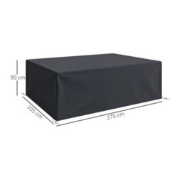 Outsunny 275X205Cm Outdoor Furniture Protective Cover Black - thumbnail 3
