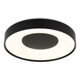 Luminosa Lighting Luminosa Jolliana 40Cm Semi Flush Ceiling Light Matt Black Led 2700/6500K