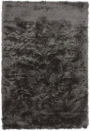 Grey Soft Shaggy Plain Handmade Modern Sparkle Dining Room Bedroom & Living Room Rug-65Cm X 135Cm - thumbnail 1